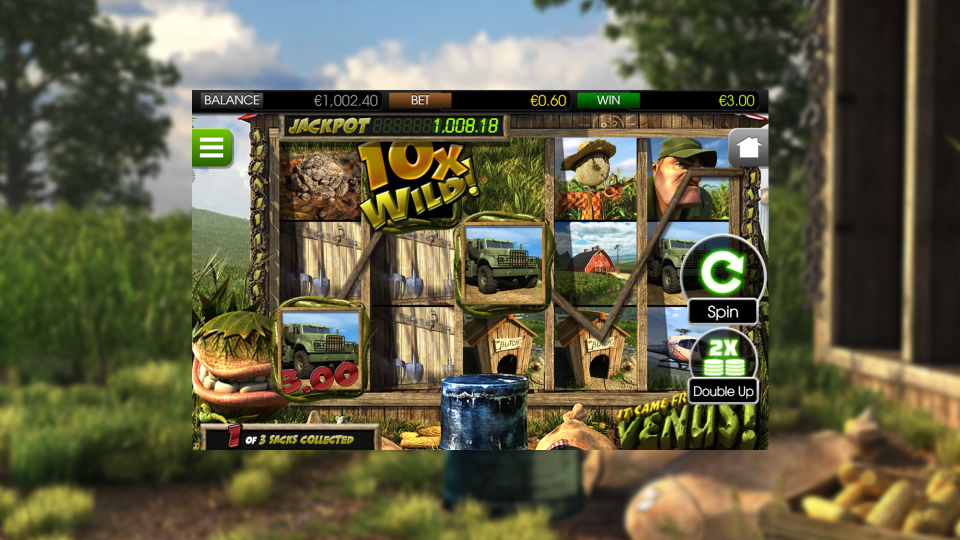 BetSoft It Came From Venus Screenshot