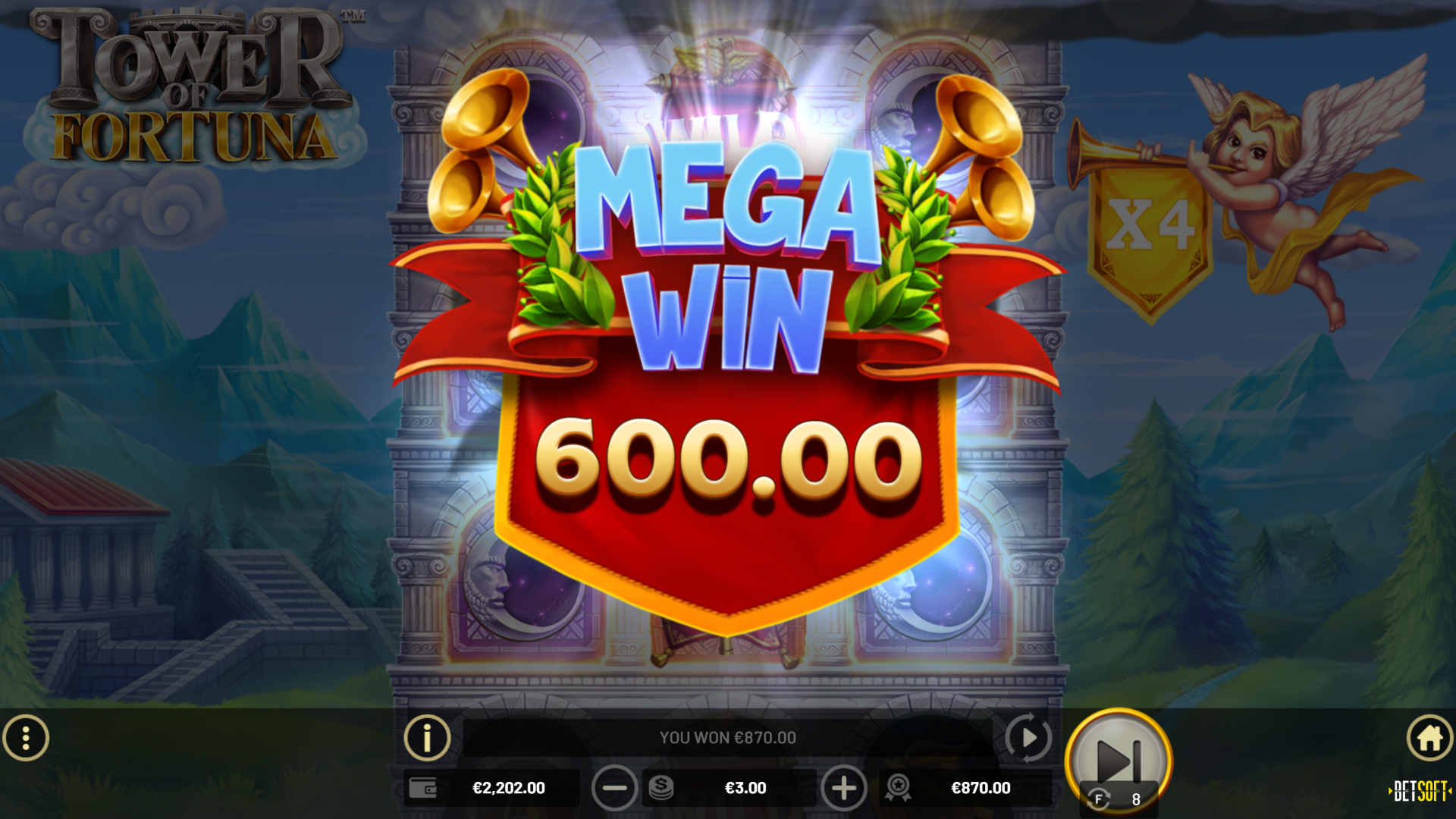 BetSoft Tower of Fortuna Screenshot