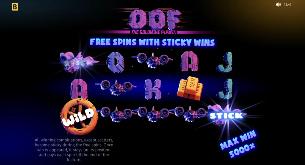 BG OOF The Goldmine Planet Screenshot