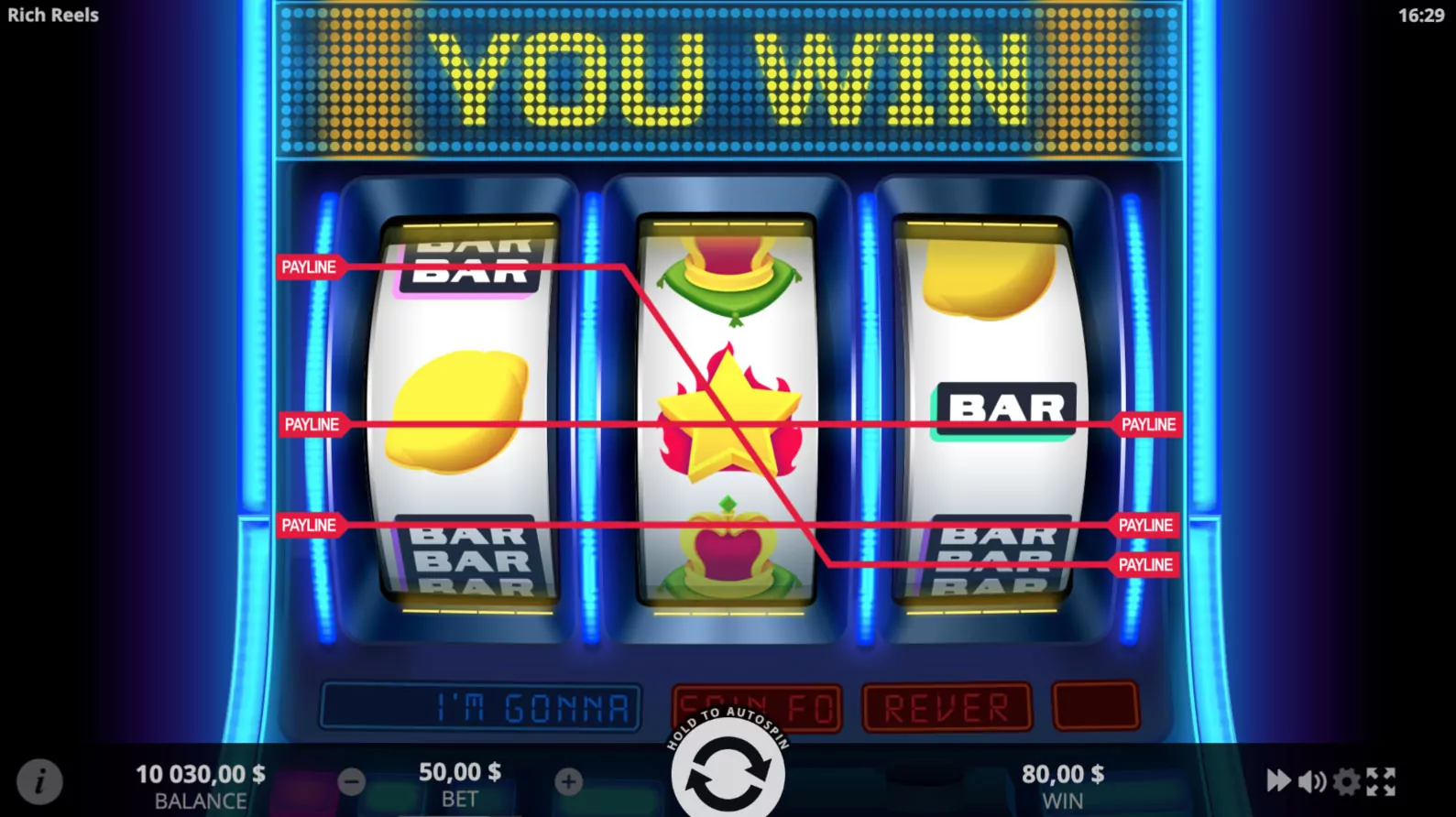 EVO Rich Reels Screenshot