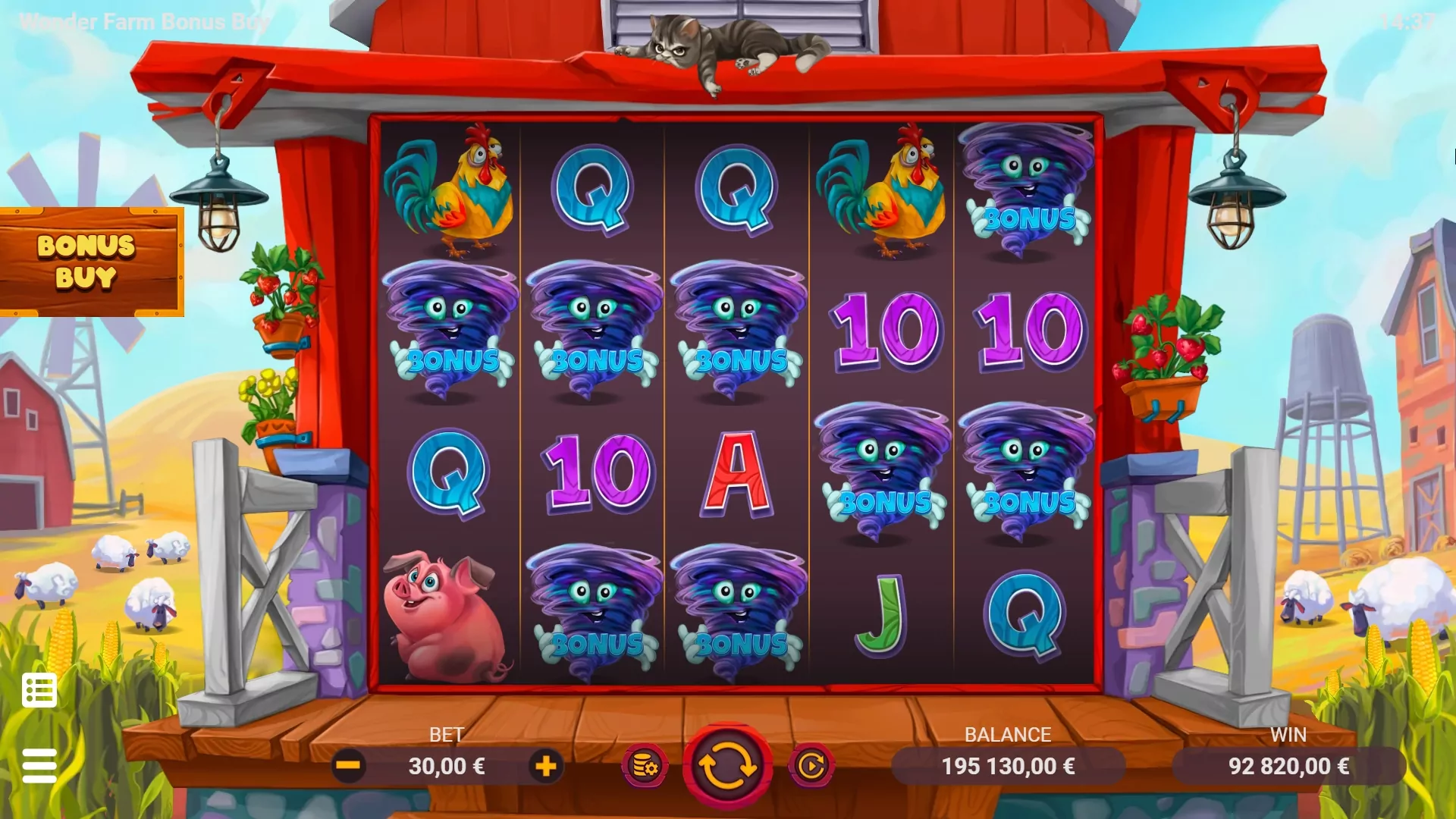 EVO Wonder Farm Bonus Buy Screenshot