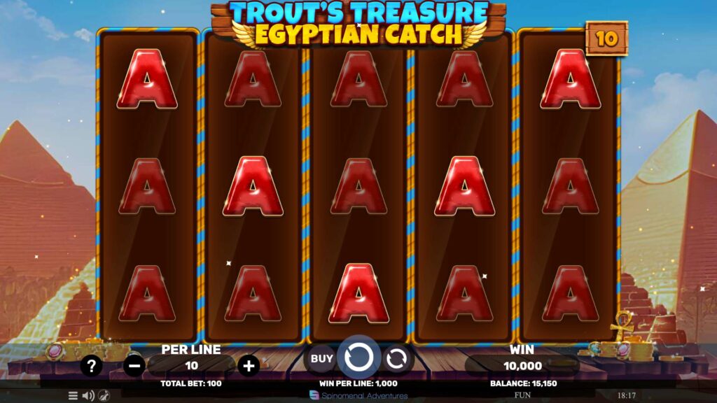 SP Trout's Treasure Egyptian Catch Screenshot