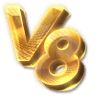 V8 Poker Logo at BIGWINBOARD